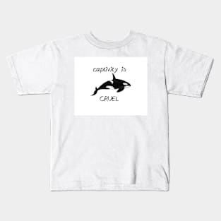 Captivity is cruel Kids T-Shirt